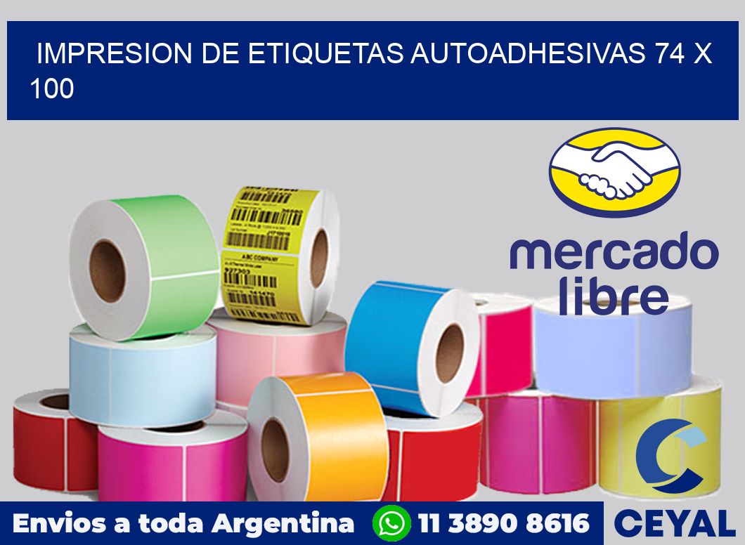 impresion de etiquetas autoadhesivas 74 x 100