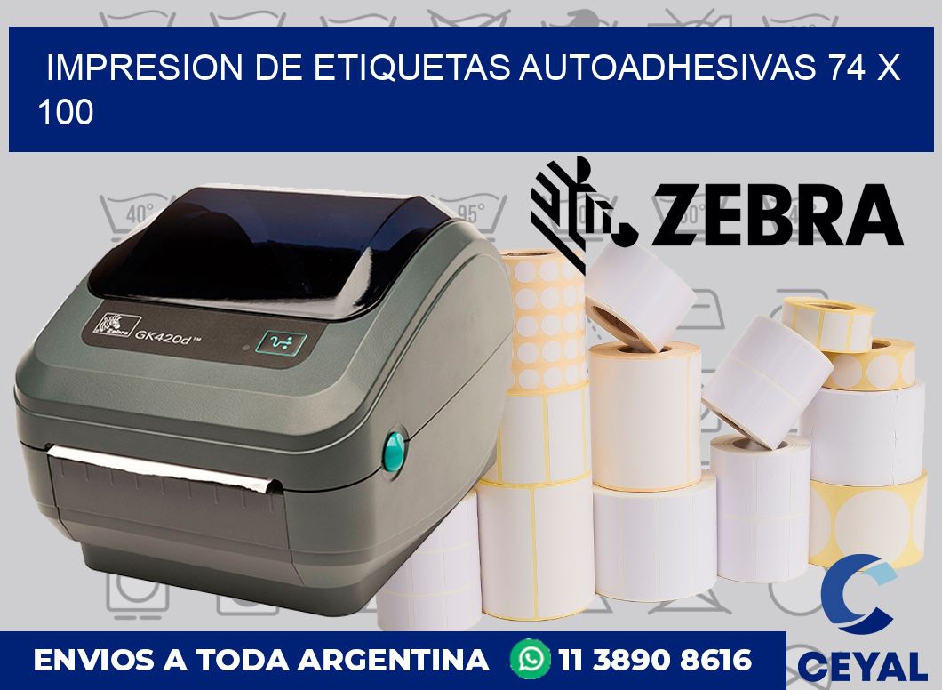 impresion de etiquetas autoadhesivas 74 x 100