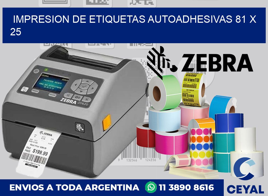 impresion de etiquetas autoadhesivas 81 x 25