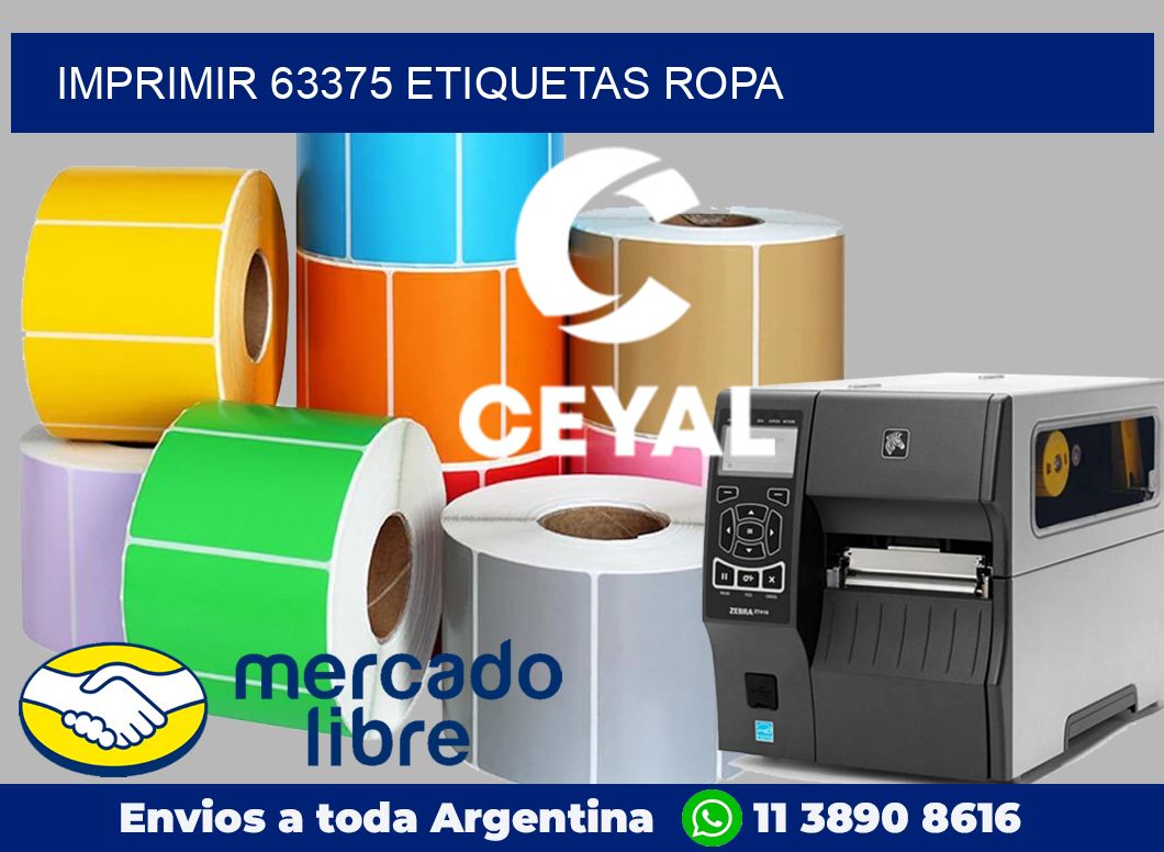 imprimir 63375 etiquetas ropa