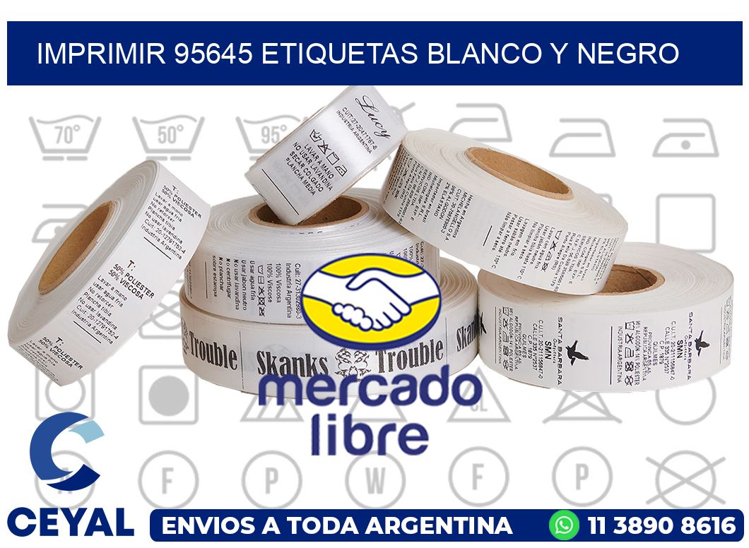 imprimir 95645 etiquetas blanco y negro
