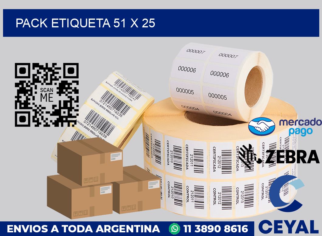 pack etiqueta 51 x 25