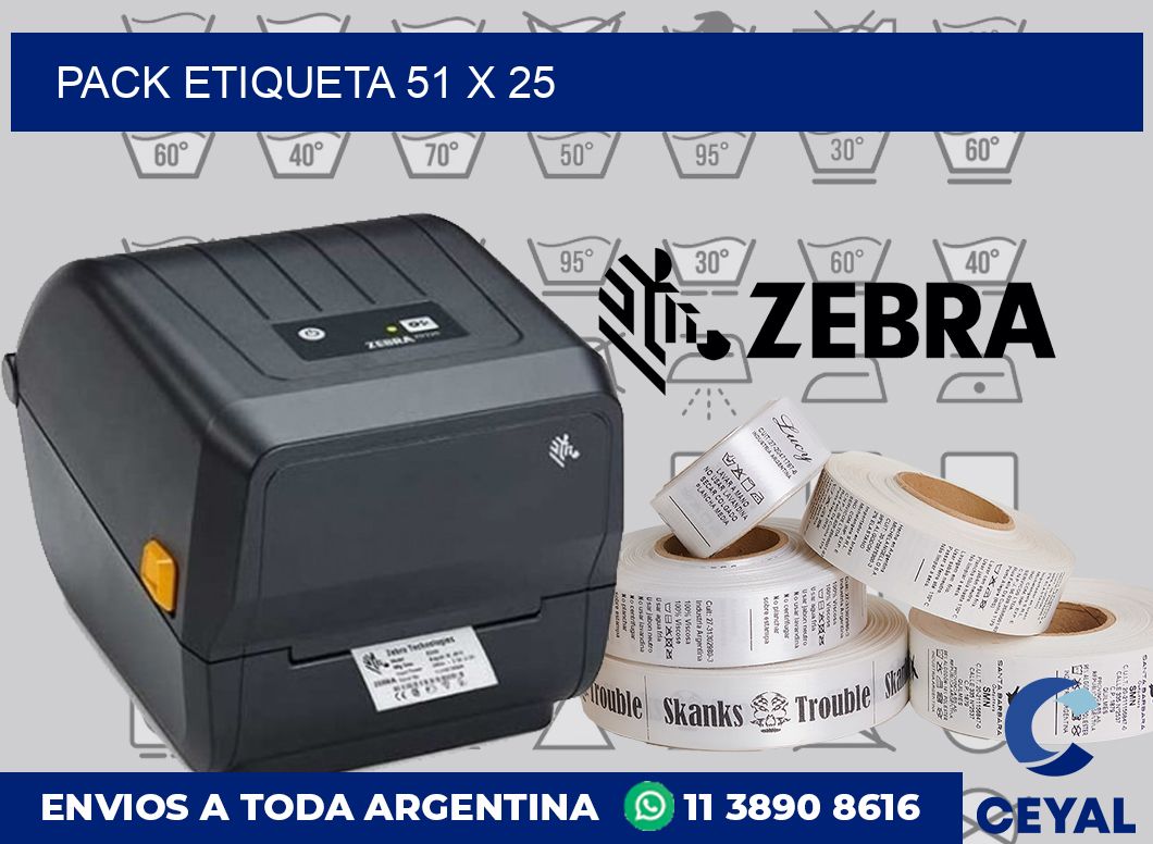 pack etiqueta 51 x 25