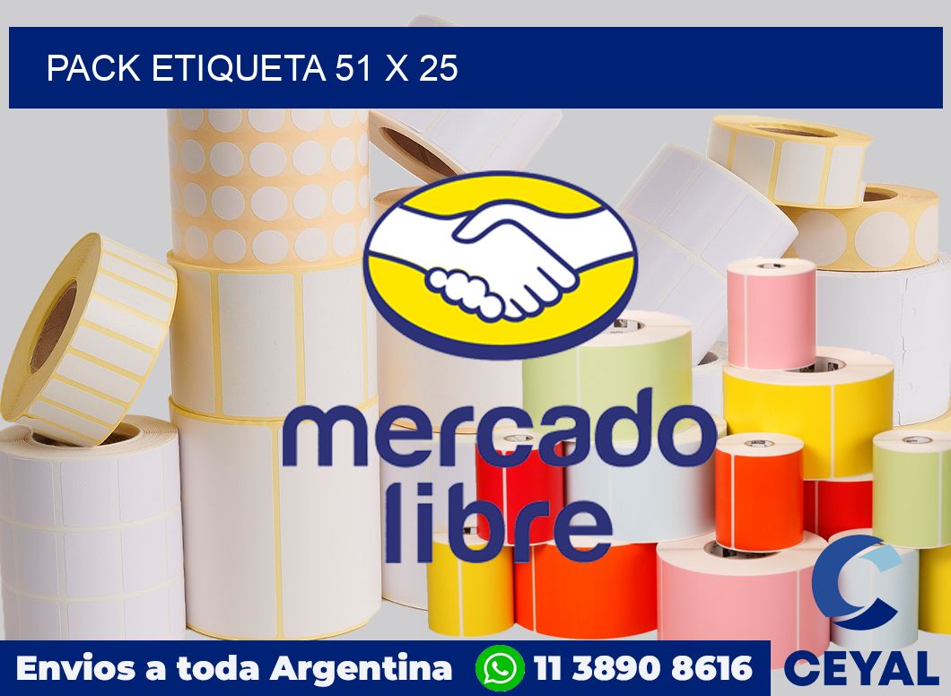 pack etiqueta 51 x 25