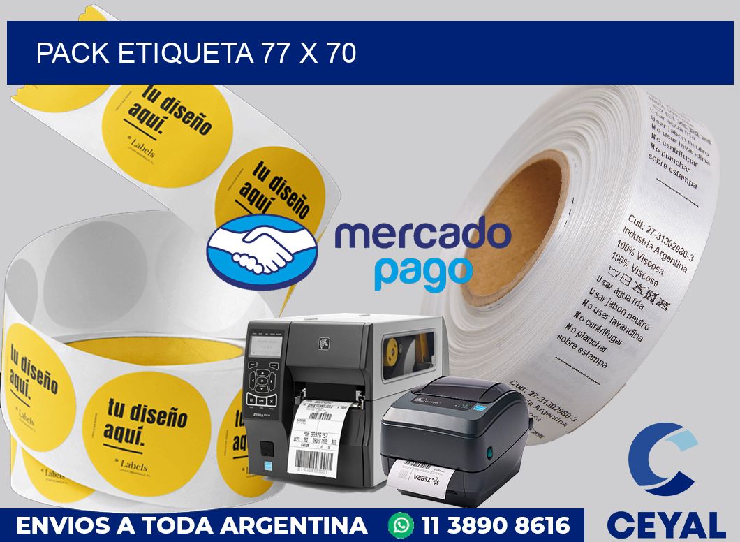 pack etiqueta 77 x 70