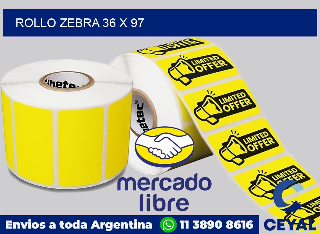 rollo zebra 36 x 97