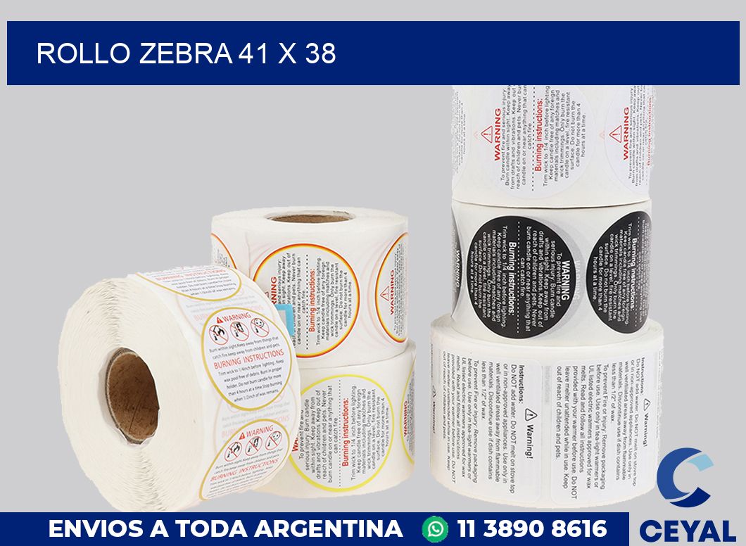 rollo zebra 41 x 38