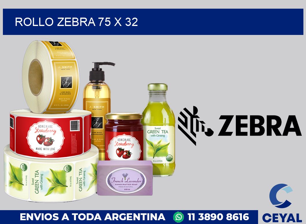 rollo zebra 75 x 32