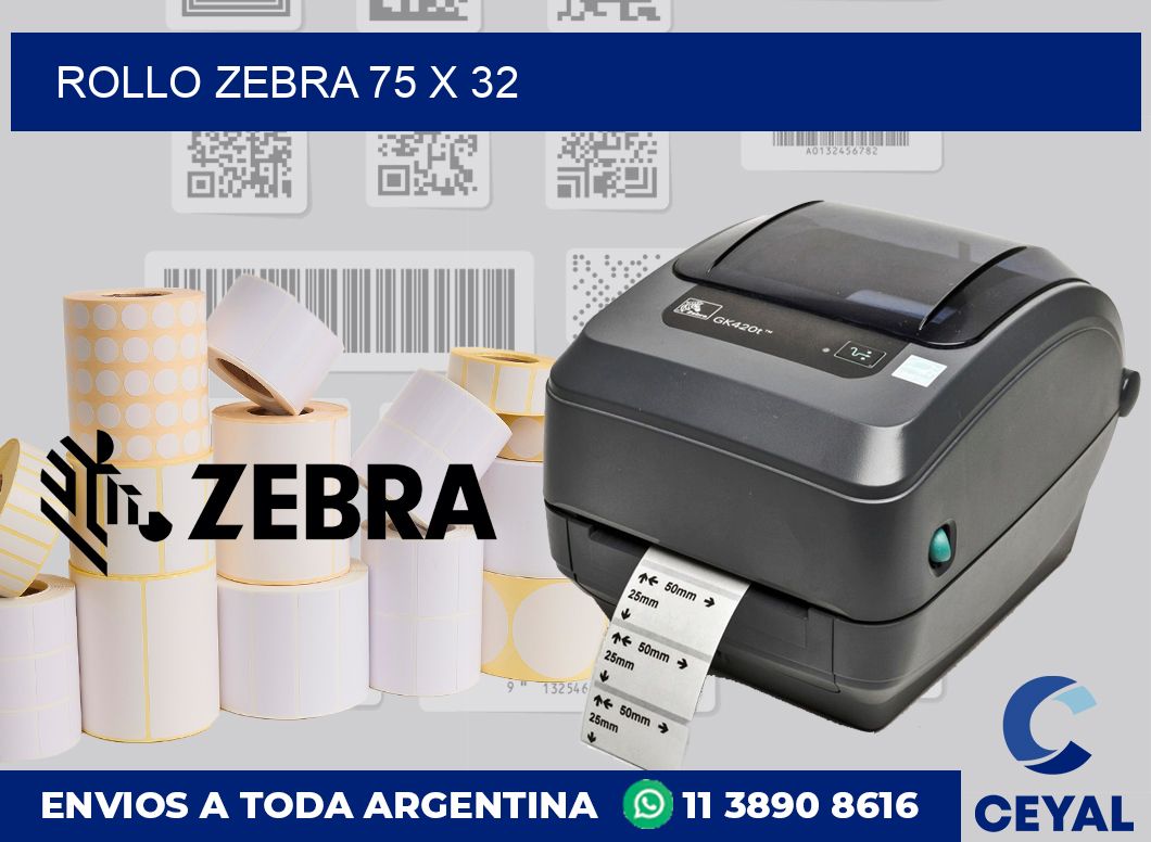 rollo zebra 75 x 32