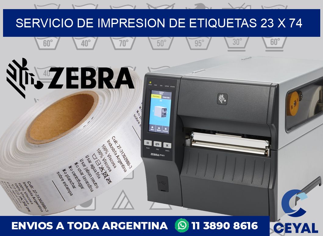 servicio de impresion de etiquetas 23 x 74