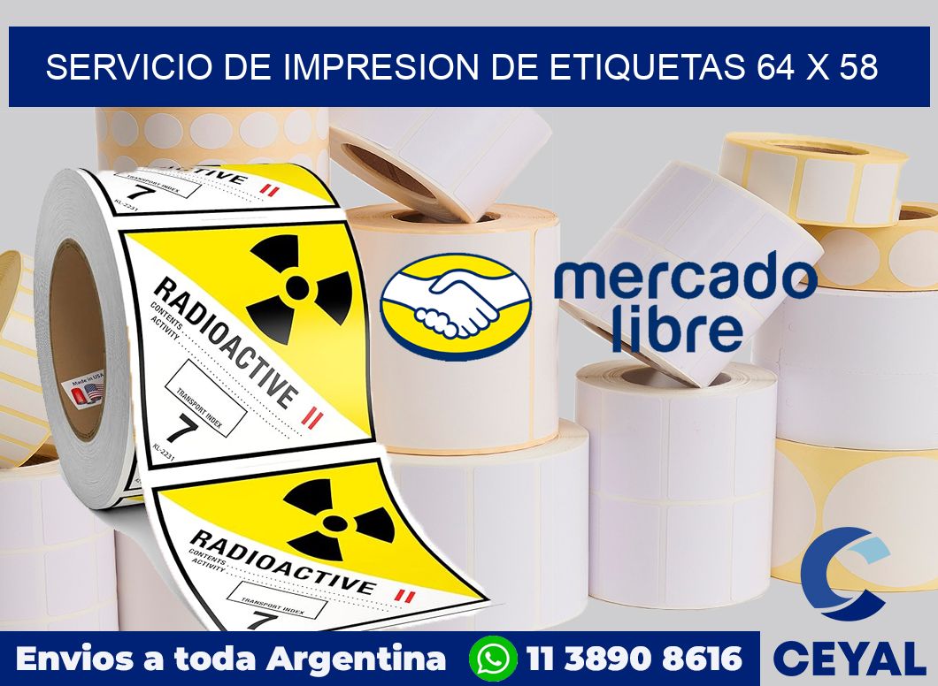 servicio de impresion de etiquetas 64 x 58