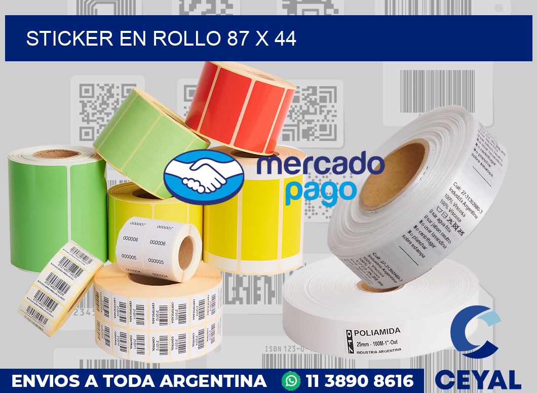 sticker en rollo 87 x 44