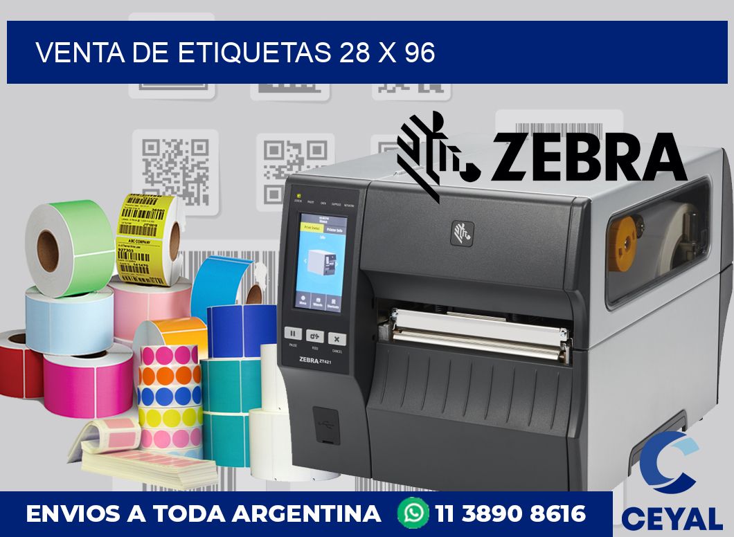 venta de etiquetas 28 x 96