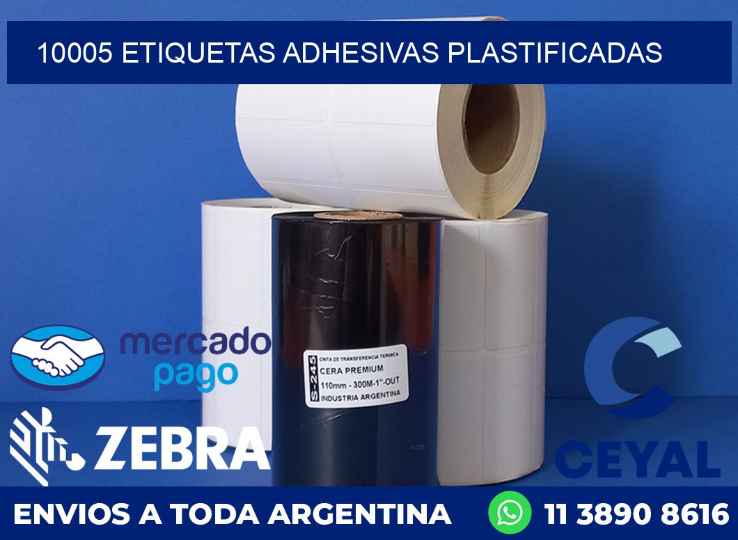 10005 ETIQUETAS ADHESIVAS PLASTIFICADAS