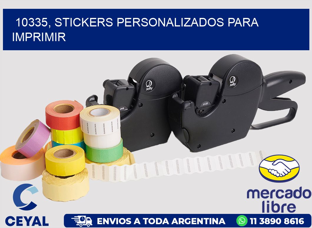 10335, stickers personalizados para imprimir