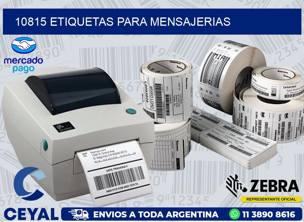 10815 ETIQUETAS PARA MENSAJERIAS