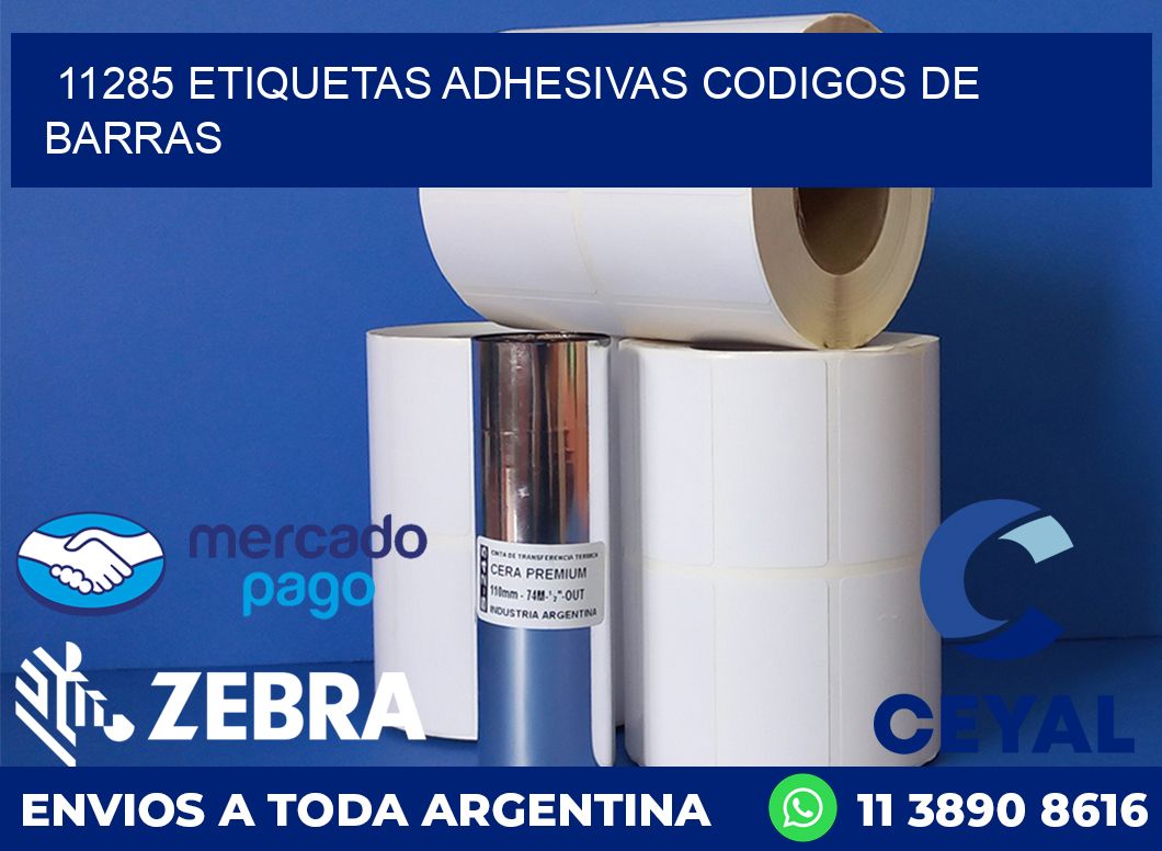 11285 ETIQUETAS ADHESIVAS CODIGOS DE BARRAS
