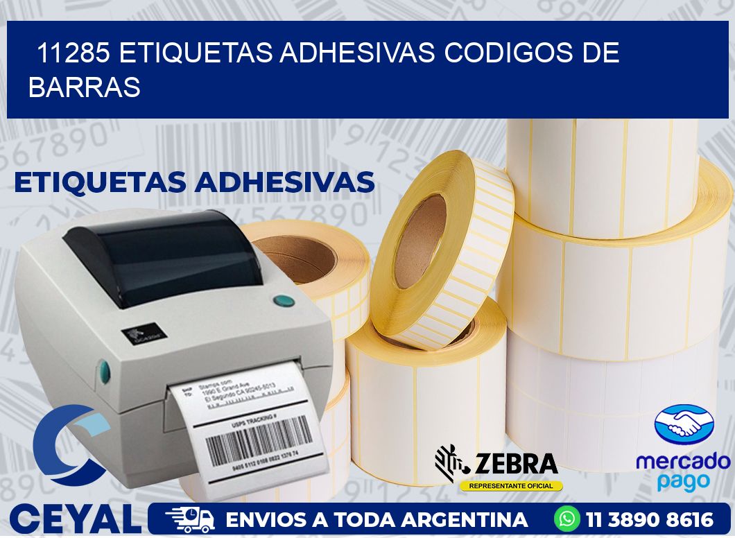 11285 ETIQUETAS ADHESIVAS CODIGOS DE BARRAS