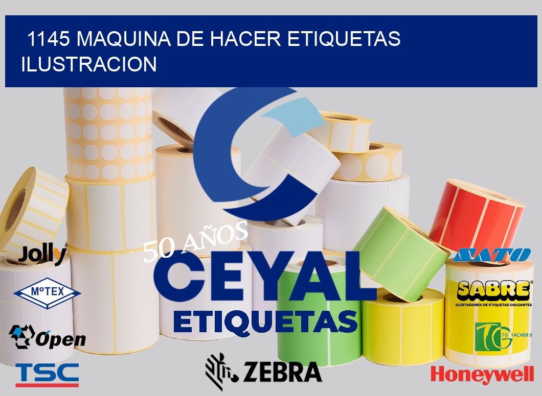 1145 MAQUINA DE HACER ETIQUETAS ILUSTRACION