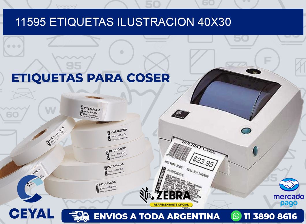 11595 ETIQUETAS ILUSTRACION 40X30