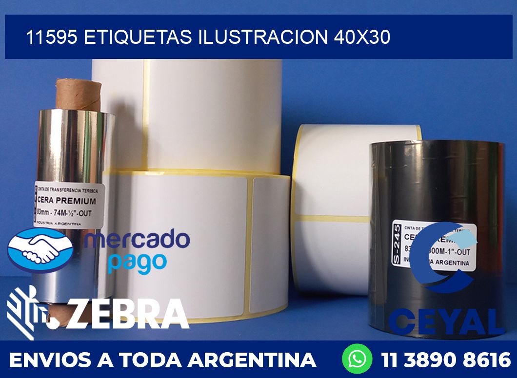 11595 ETIQUETAS ILUSTRACION 40X30
