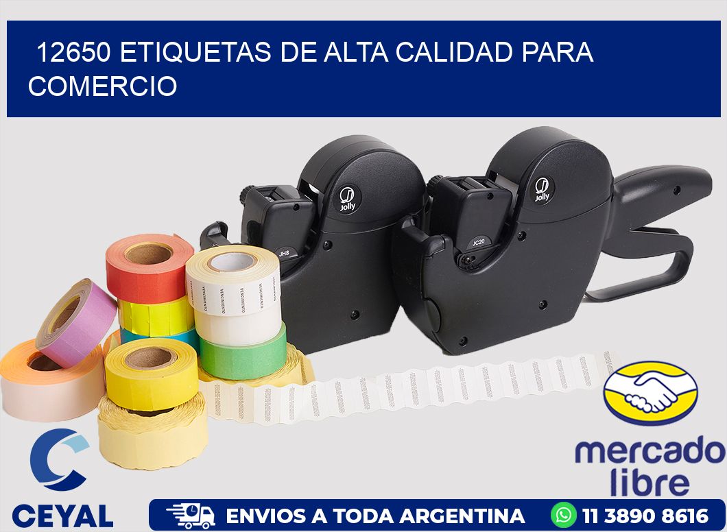 12650 ETIQUETAS DE ALTA CALIDAD PARA COMERCIO
