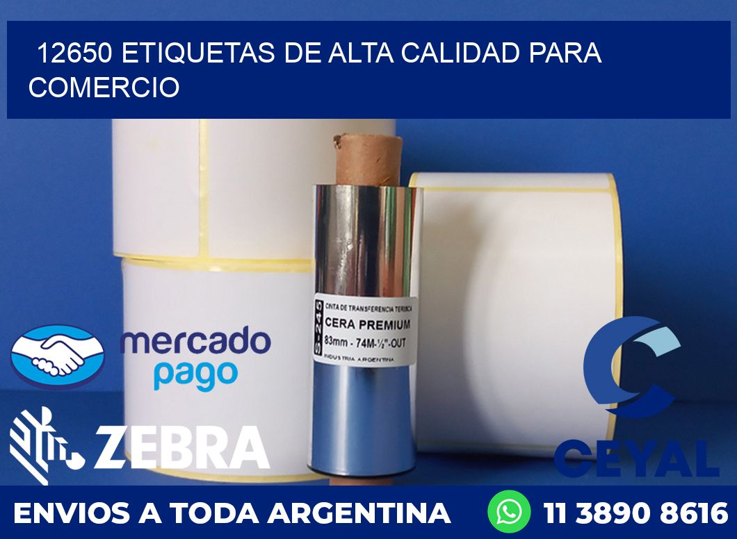 12650 ETIQUETAS DE ALTA CALIDAD PARA COMERCIO