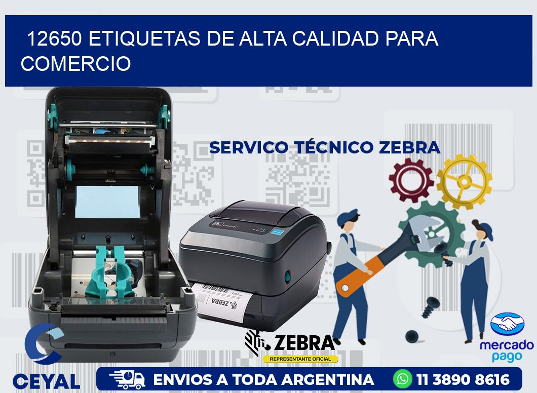 12650 ETIQUETAS DE ALTA CALIDAD PARA COMERCIO