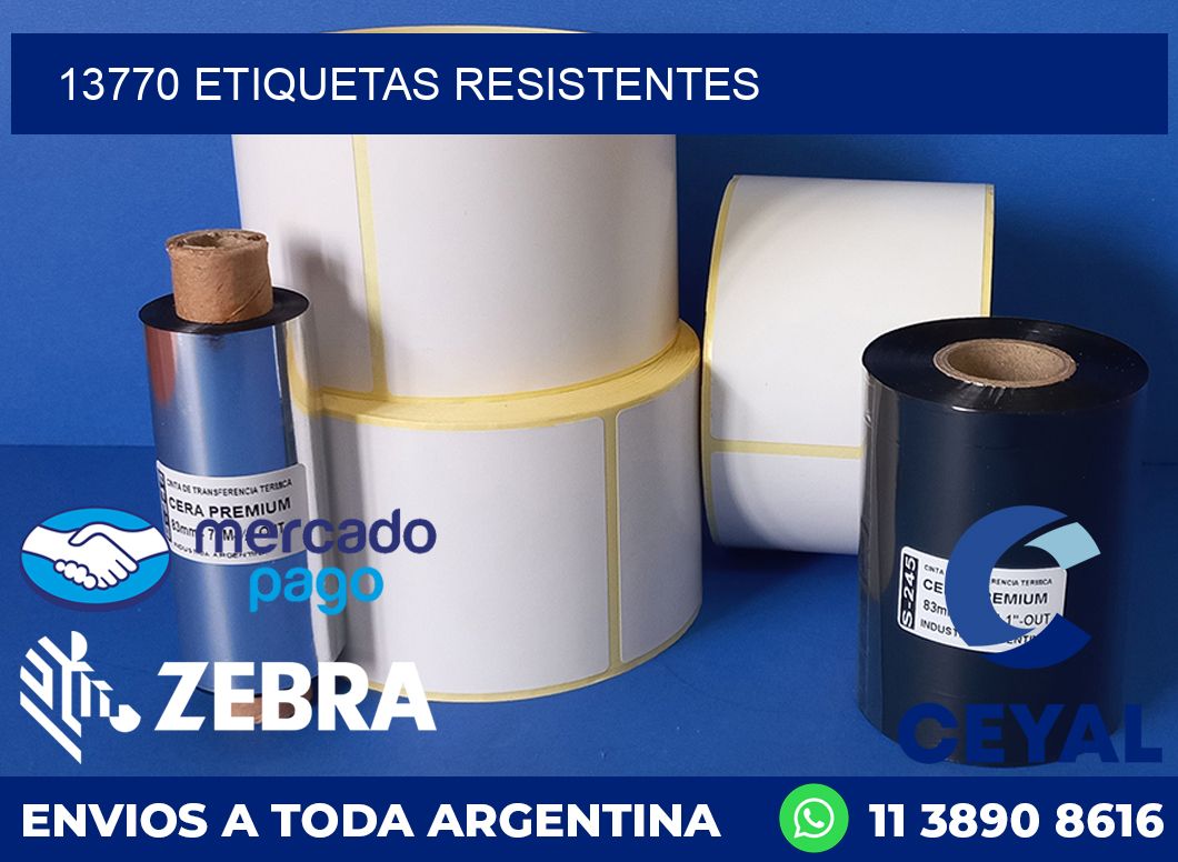 13770 ETIQUETAS RESISTENTES