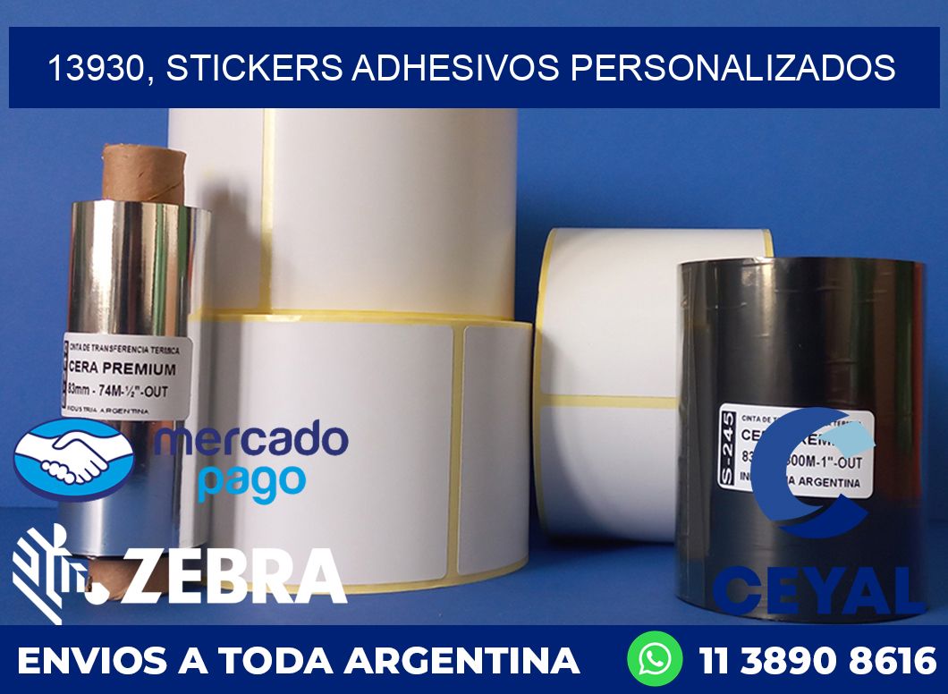13930, stickers adhesivos personalizados