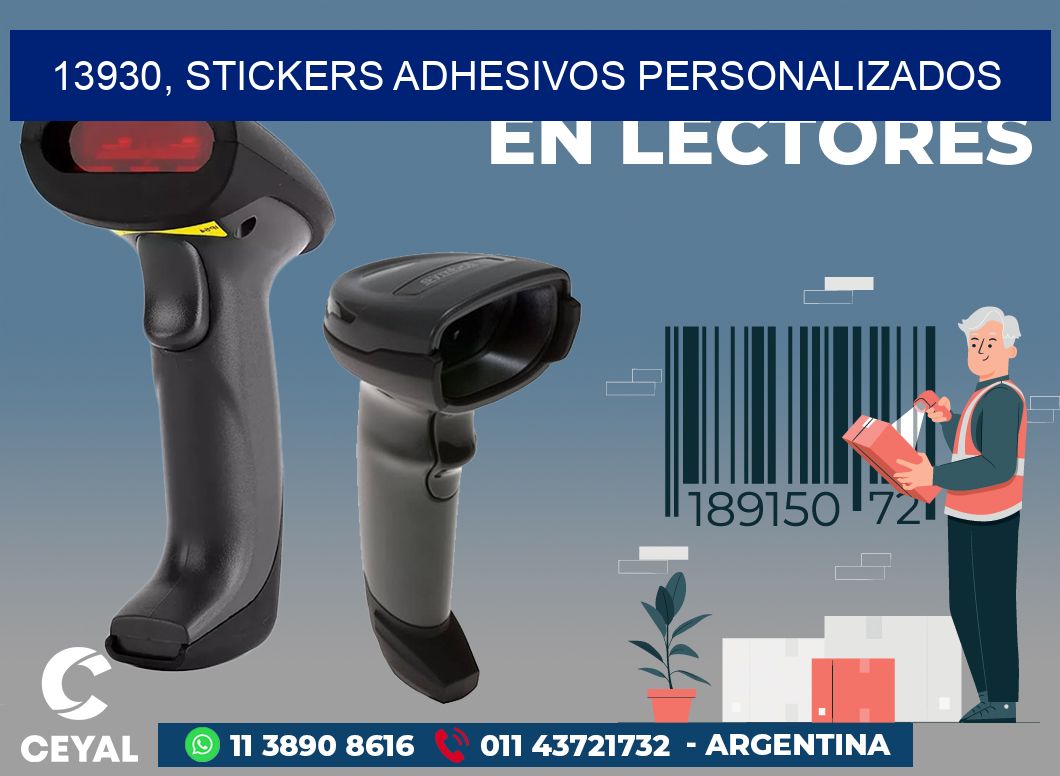 13930, stickers adhesivos personalizados