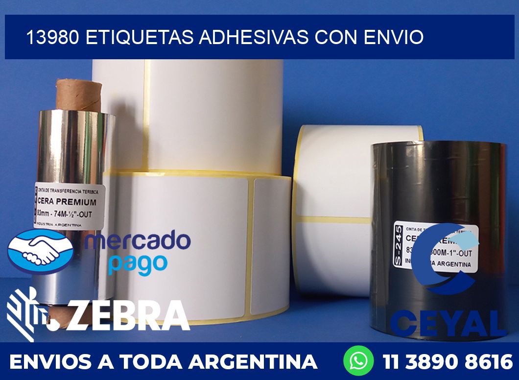 13980 ETIQUETAS ADHESIVAS CON ENVIO