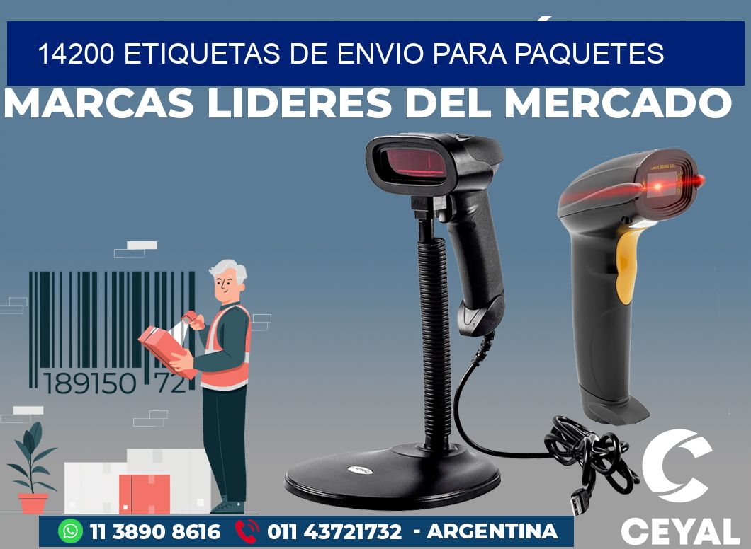 14200 ETIQUETAS DE ENVIO PARA PAQUETES