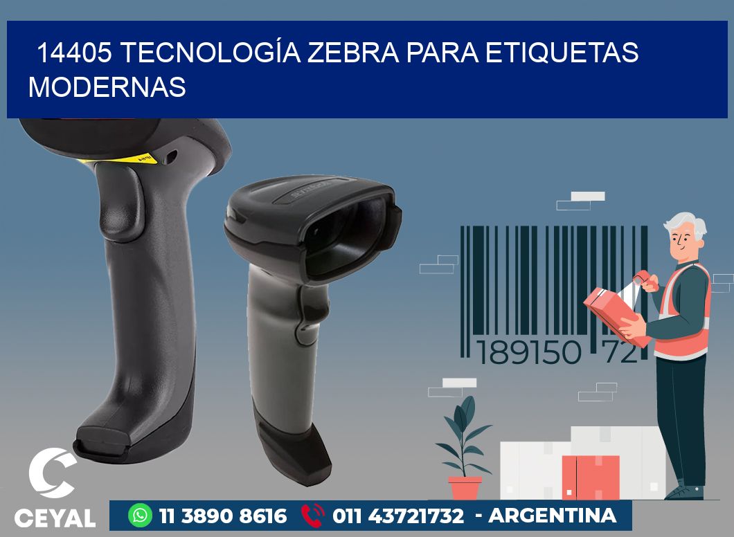 14405 TECNOLOGÍA ZEBRA PARA ETIQUETAS MODERNAS