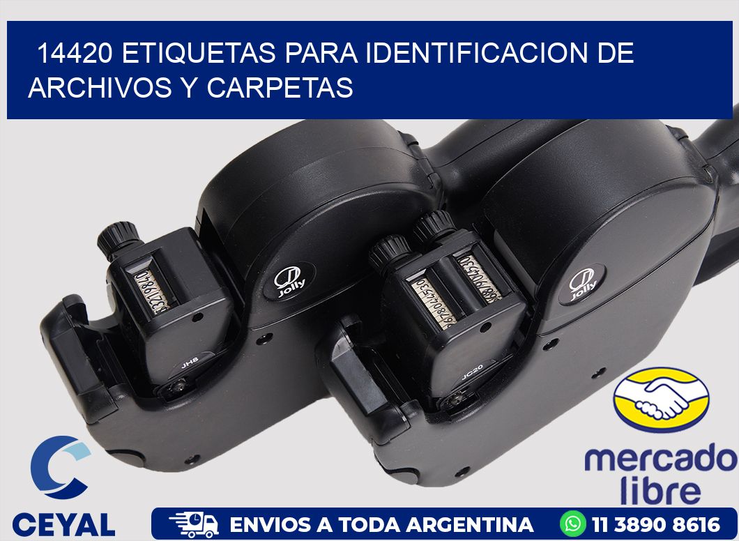 14420 ETIQUETAS PARA IDENTIFICACION DE ARCHIVOS Y CARPETAS