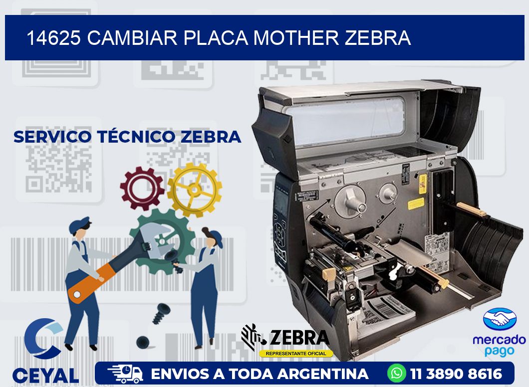 14625 CAMBIAR PLACA MOTHER ZEBRA
