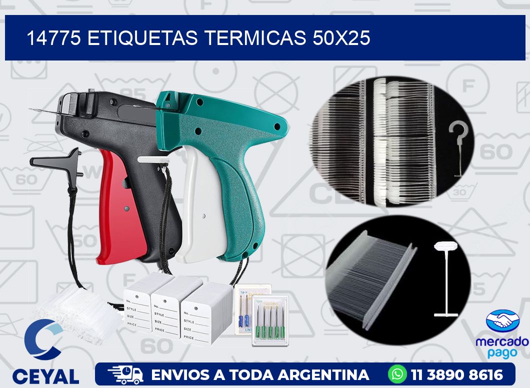 14775 ETIQUETAS TERMICAS 50X25