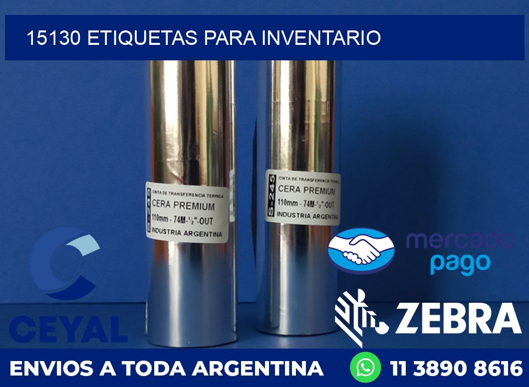 15130 ETIQUETAS PARA INVENTARIO
