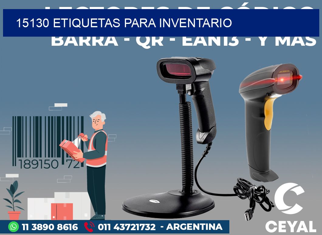 15130 ETIQUETAS PARA INVENTARIO