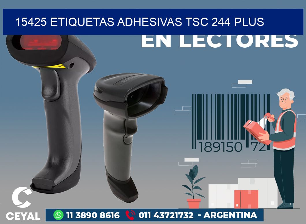 15425 ETIQUETAS ADHESIVAS TSC 244 PLUS