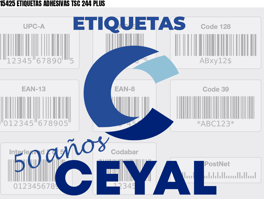 15425 ETIQUETAS ADHESIVAS TSC 244 PLUS