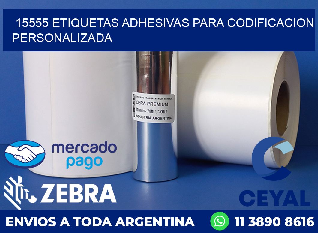 15555 ETIQUETAS ADHESIVAS PARA CODIFICACION PERSONALIZADA
