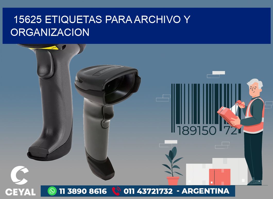 15625 ETIQUETAS PARA ARCHIVO Y ORGANIZACION