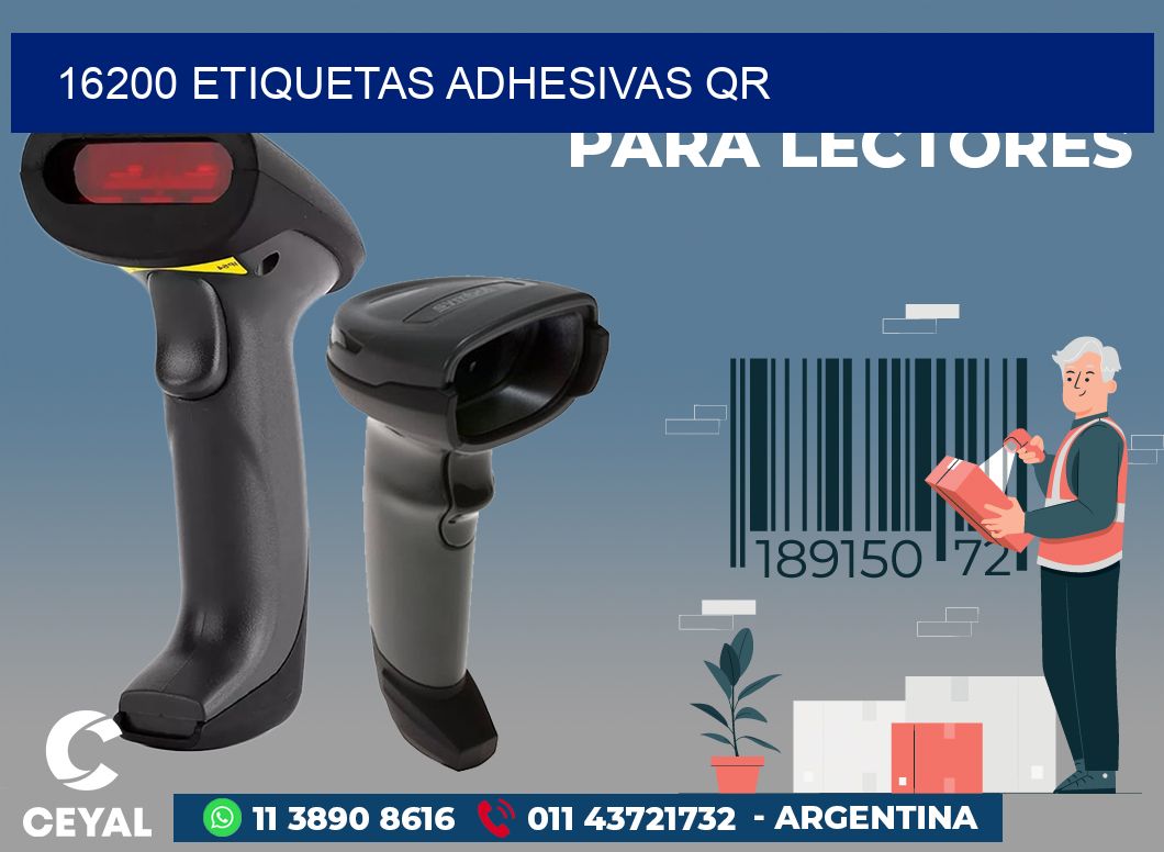 16200 ETIQUETAS ADHESIVAS QR