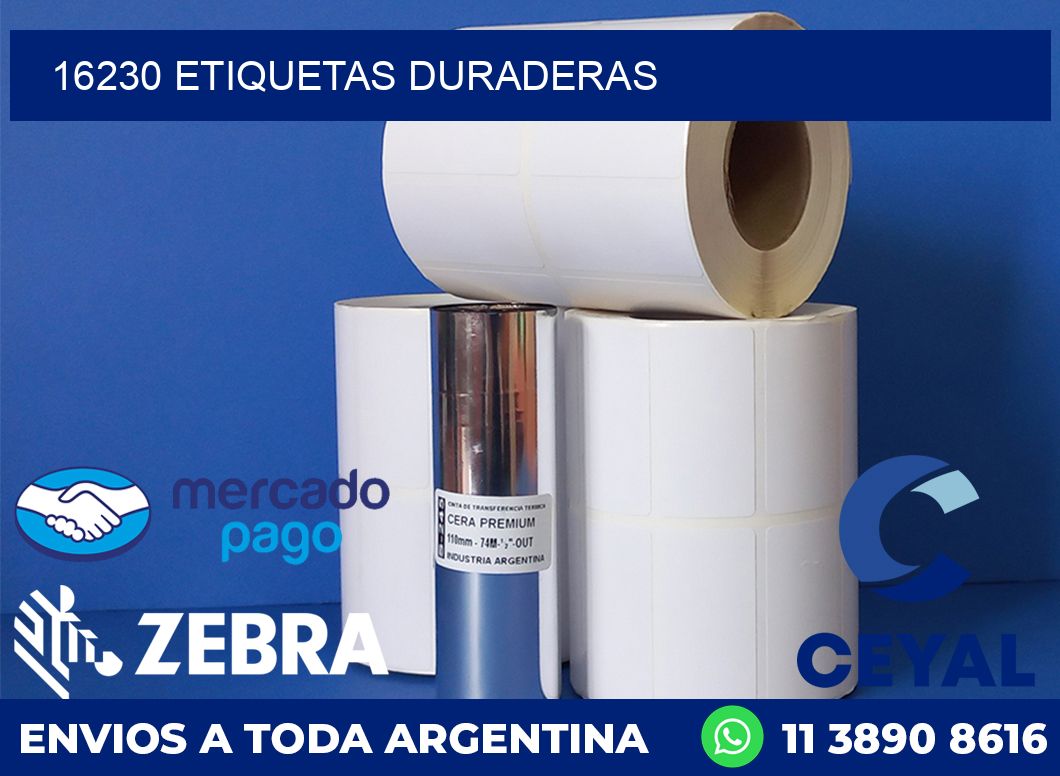 16230 ETIQUETAS DURADERAS
