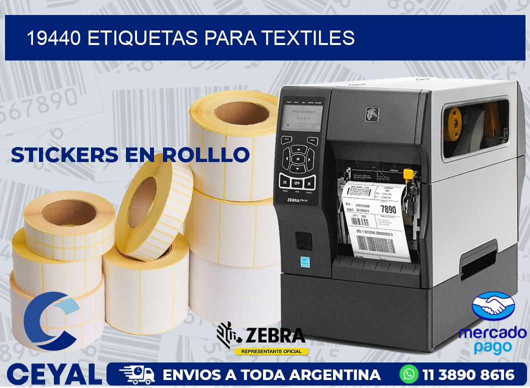 19440 ETIQUETAS PARA TEXTILES