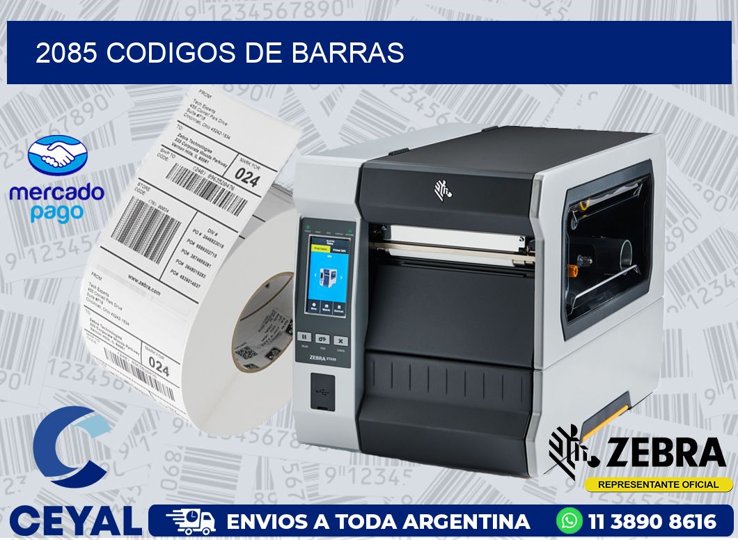 2085 CODIGOS DE BARRAS