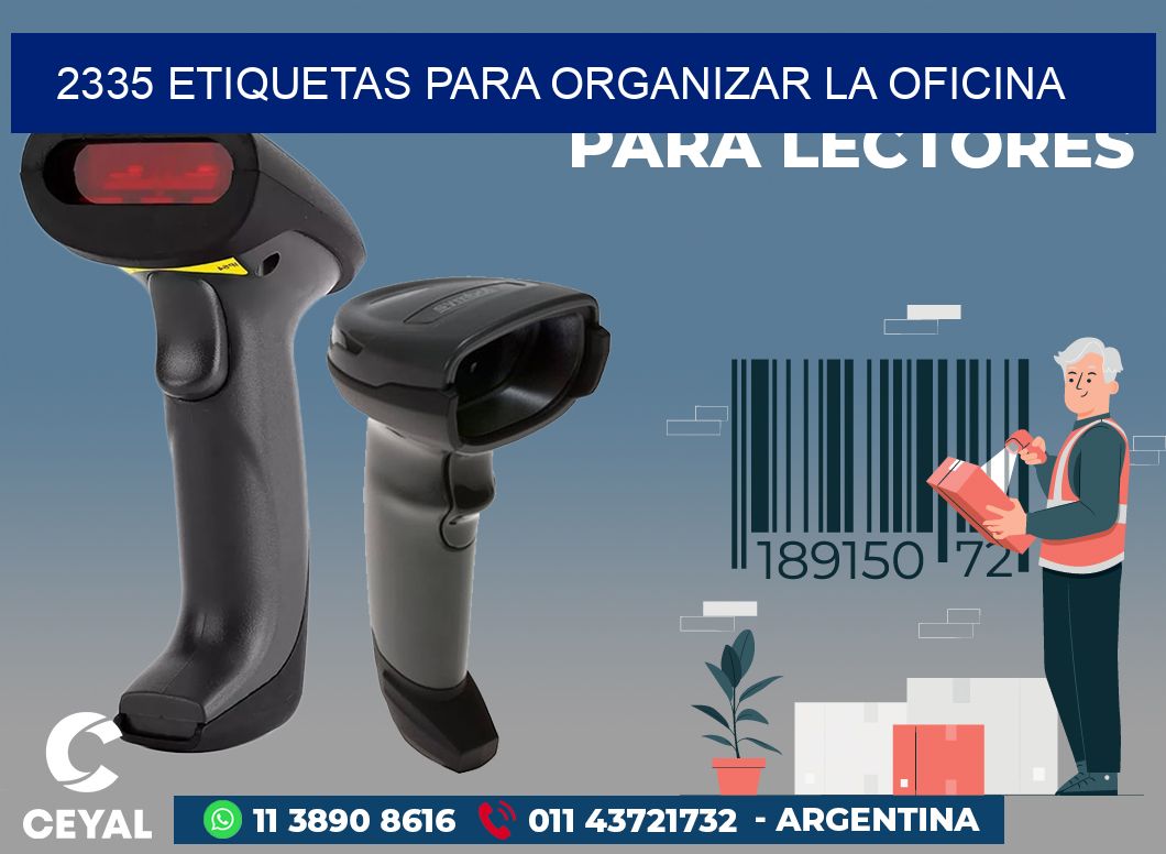 2335 ETIQUETAS PARA ORGANIZAR LA OFICINA