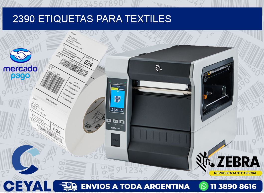 2390 ETIQUETAS PARA TEXTILES