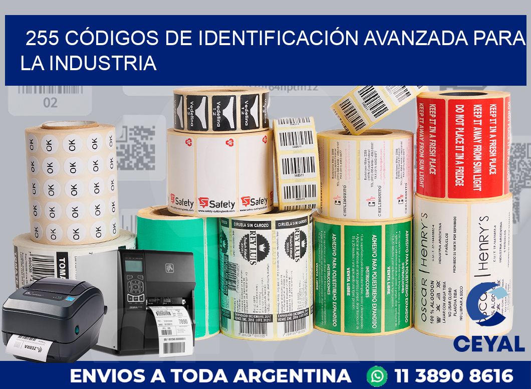 255 CÓDIGOS DE IDENTIFICACIÓN AVANZADA PARA LA INDUSTRIA